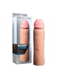 Телесная фаллическая насадка на пенис Magnum Xtender - 23 см. - Blush Novelties - в Ижевске купить с доставкой