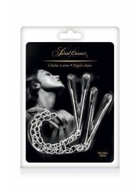 Регулируемые зажимы для сосков Sweet Caress Nipple Chain - Sweet Caress - купить с доставкой в Ижевске
