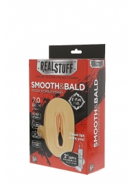 Мастурбатор-вагина с вибрацией и выносным пультом управления REALSTUFF SMOOTH   BALD - Dream Toys - в Ижевске купить с доставкой