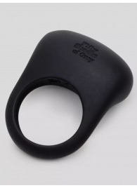 Черное эрекционное виброкольцо Sensation Rechargeable Vibrating Love Ring - Fifty Shades of Grey - в Ижевске купить с доставкой