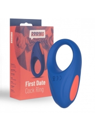 Синее эрекционное кольцо RRRING First Date Cock Ring - FeelzToys - в Ижевске купить с доставкой