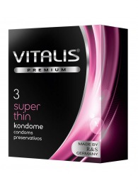 Ультратонкие презервативы VITALIS PREMIUM super thin - 3 шт. - Vitalis - купить с доставкой в Ижевске