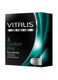 Контурные презервативы VITALIS PREMIUM comfort plus - 3 шт. - Vitalis - купить с доставкой в Ижевске