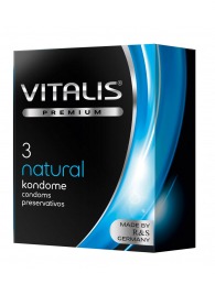 Классические презервативы VITALIS PREMIUM natural - 3 шт. - Vitalis - купить с доставкой в Ижевске