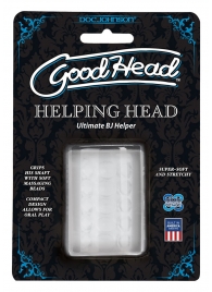 Прозрачный мастурбатор HELPING HEAD - Doc Johnson - в Ижевске купить с доставкой