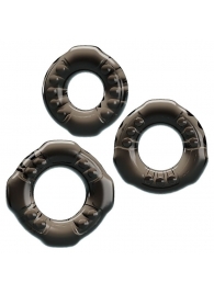 Набор из 3 эластичных дымчатых эрекционных колец - Baile - в Ижевске купить с доставкой