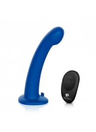 Синяя насадка Remote Control P-Spot G-Spot с черными трусиками - 20 см. - Pegasus - купить с доставкой в Ижевске