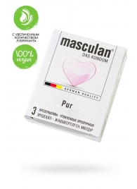 Супертонкие презервативы Masculan Pur - 3 шт. - Masculan - купить с доставкой в Ижевске