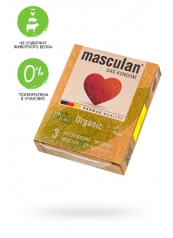 Экологически чистые презервативы Masculan Organic - 3 шт. - Masculan - купить с доставкой в Ижевске