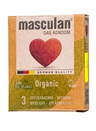 Экологически чистые презервативы Masculan Organic - 3 шт. - Masculan - купить с доставкой в Ижевске