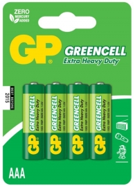 Батарейки солевые GP GreenCell AAA/R03G - 4 шт. - Элементы питания - купить с доставкой в Ижевске