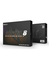 Черный вибромассажер простаты Nexus Simul8 Stroker Edition с кольцами для пениса и мошонки - Nexus Range - в Ижевске купить с доставкой