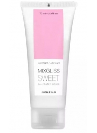 Смазка на водной основе Mixgliss Sweet с ароматом бабл-гам - 70 мл. - Mixgliss - купить с доставкой в Ижевске
