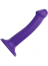 Фиолетовый фаллоимитатор-насадка Strap-On-Me Dildo Dual Density size M - 18 см. - Strap-on-me - купить с доставкой в Ижевске