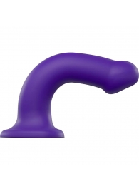 Фиолетовый фаллоимитатор-насадка Strap-On-Me Dildo Dual Density size L - 19 см. - Strap-on-me - купить с доставкой в Ижевске