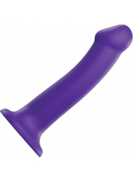 Фиолетовый фаллоимитатор-насадка Strap-On-Me Dildo Dual Density size L - 19 см. - Strap-on-me - купить с доставкой в Ижевске