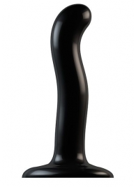 Черный фаллоимитатор-насадка Strap-On-Me P G spot Dildo size S - 16,4 см. - Strap-on-me - купить с доставкой в Ижевске