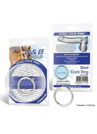 Стальное эрекционное кольцо STEEL COCK RING - 3.5 см. - BlueLine - в Ижевске купить с доставкой