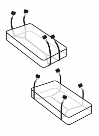 Фиксаторы для кровати WRAPAROUND MATTRESS RESTRAIN - Pipedream - купить с доставкой в Ижевске