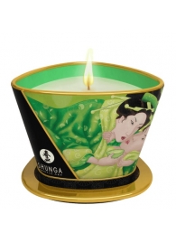 Массажная свеча Exotic Green Tea с ароматом зелёного чая - 170 мл. - Shunga - купить с доставкой в Ижевске