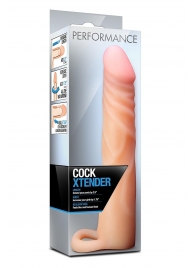 Телесная насадка на пенис Cock Xtender - 17,7 см. - Blush Novelties - в Ижевске купить с доставкой