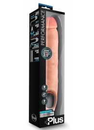 Телесная насадка-удлинитель 11.5 Inch Silicone Cock Sheath Penis Extender - 29,2 см. - Blush Novelties - в Ижевске купить с доставкой