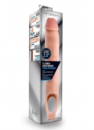 Телесная насадка на пенис 11.5 Inch Cock Sheath Penis Extender - 29,2 см. - Blush Novelties - в Ижевске купить с доставкой