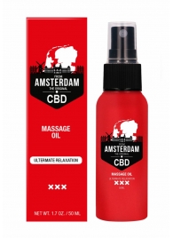 Стимулирующее массажное масло CBD from Amsterdam Massage Oil - 50 мл. - Shots Media BV - купить с доставкой в Ижевске