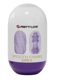 Сиреневый мастурбатор-яйцо Smooth Stripes - Baile - в Ижевске купить с доставкой