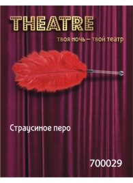 Красное страусовое пёрышко - ToyFa - купить с доставкой в Ижевске