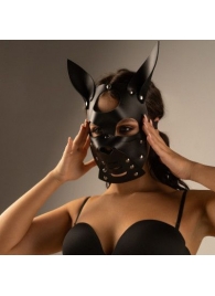 Черная маска  Собака  с ушками - Crazy Handmade - купить с доставкой в Ижевске