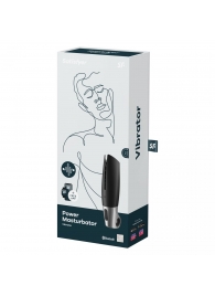 Черный мастурбатор с вибрацией Power Masturbator - Satisfyer - в Ижевске купить с доставкой
