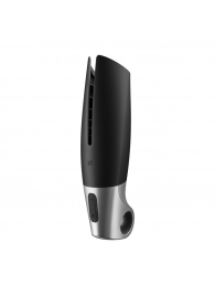 Черный мастурбатор с вибрацией Power Masturbator - Satisfyer - в Ижевске купить с доставкой