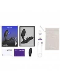 Черный анальный вибратор We-Vibe Vector+ - We-vibe - в Ижевске купить с доставкой