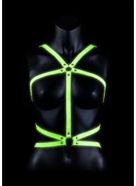 Портупея Body Harness с неоновым эффектом - размер L-XL - Shots Media BV - купить с доставкой в Ижевске