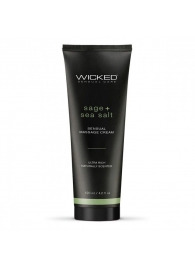 Массажный легкий крем WICKED Sage plus Sea Salt - 120 мл. - Wicked - купить с доставкой в Ижевске