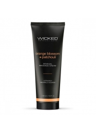 Массажный легкий крем WICKED Orange Blossom plus Patchouli - 120 мл. - Wicked - купить с доставкой в Ижевске