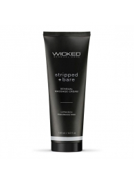 Массажный легкий крем WICKED Stripped plus Bare - 120 мл. - Wicked - купить с доставкой в Ижевске