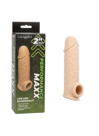 Телесная удлиняющая насадка на член Life-Like Extension 7” - 17,75 см. - California Exotic Novelties - в Ижевске купить с доставкой