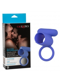 Синее эрекционное виброкольцо Silicone Rechargeable Endless Desires Enhancer - California Exotic Novelties - в Ижевске купить с доставкой