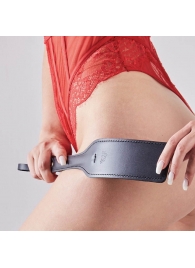 Черная кожаная шлепалка SitaBlack - 30 см. - Sitabella - купить с доставкой в Ижевске