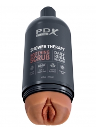 Мастурбатор-вагина цвета карамели Shower Therapy Soothing Scrub - Pipedream - в Ижевске купить с доставкой