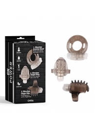 Набор из 3 дымчатых эрекционных колец с вибрацией Teasers Ring Kit - Chisa - в Ижевске купить с доставкой