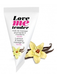 Съедобное согревающее массажное масло Love Me Tender Vanilla с ароматом ванили - 10 мл. - Love to Love - купить с доставкой в Ижевске