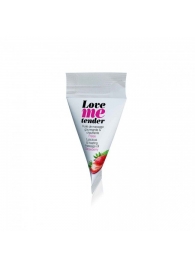 Съедобное согревающее массажное масло Love Me Tender Strawberry с ароматом клубники - 10 мл. - Love to Love - купить с доставкой в Ижевске