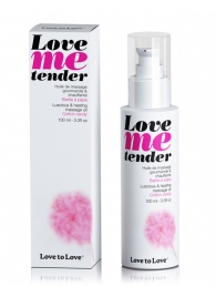 Съедобное согревающее массажное масло Love Me Tender Cotton Candy с ароматом сладкой ваты - 100 мл. - Love to Love - купить с доставкой в Ижевске