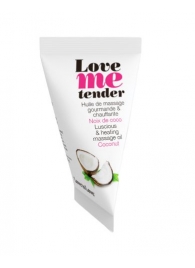 Съедобное согревающее массажное масло Love Me Tender Cocos с ароматом кокоса - 10 мл. - Love to Love - купить с доставкой в Ижевске