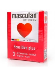 Презервативы Masculan Sensitive plus - 3 шт. - Masculan - купить с доставкой в Ижевске