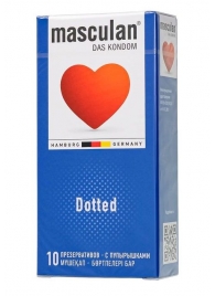 Презервативы с пупырышками Masculan Dotted - 10 шт. - Masculan - купить с доставкой в Ижевске