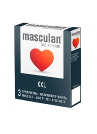 Презервативы увеличенного размера Masculan XXL - 3 шт. - Masculan - купить с доставкой в Ижевске